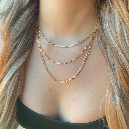 "ESSENTIAL"  SILVER/GOLD NECKLACE