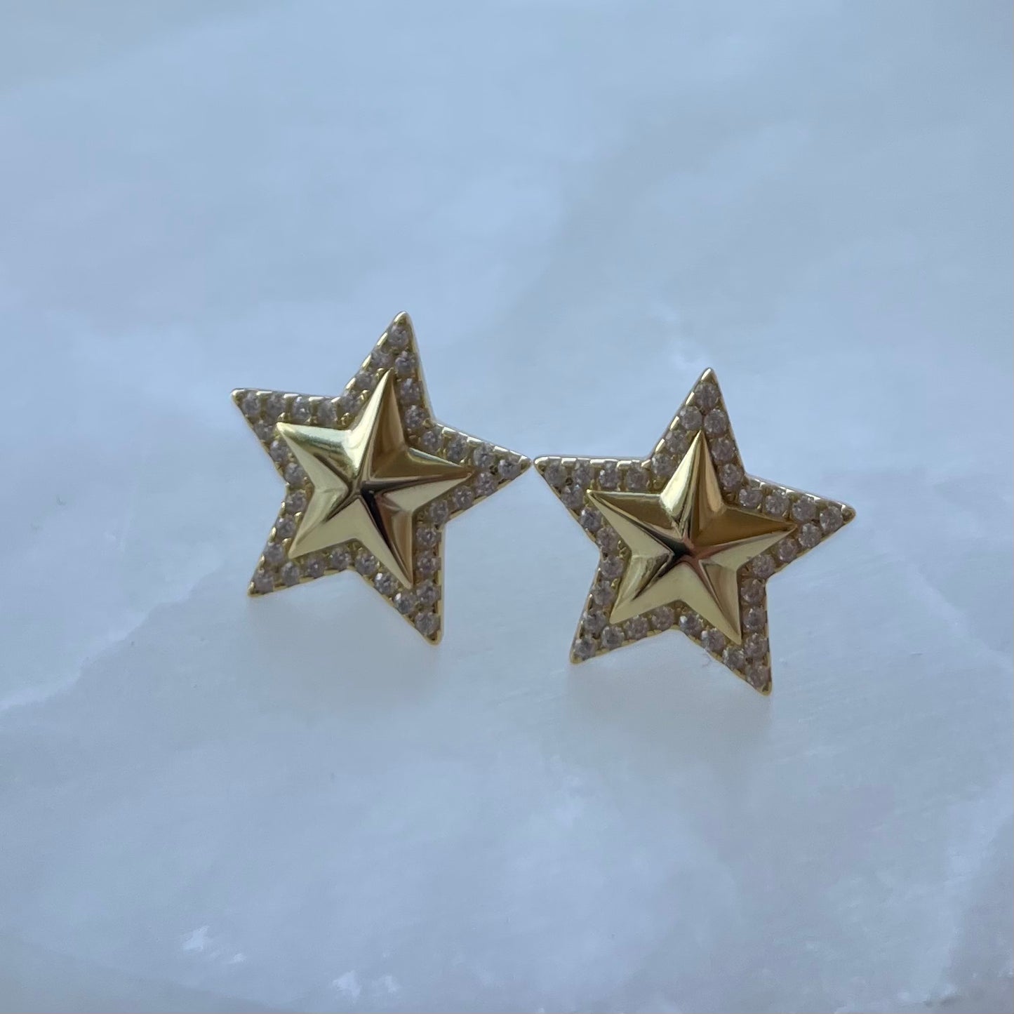 "SHINING START" SILVER/GOLD EARRINGS