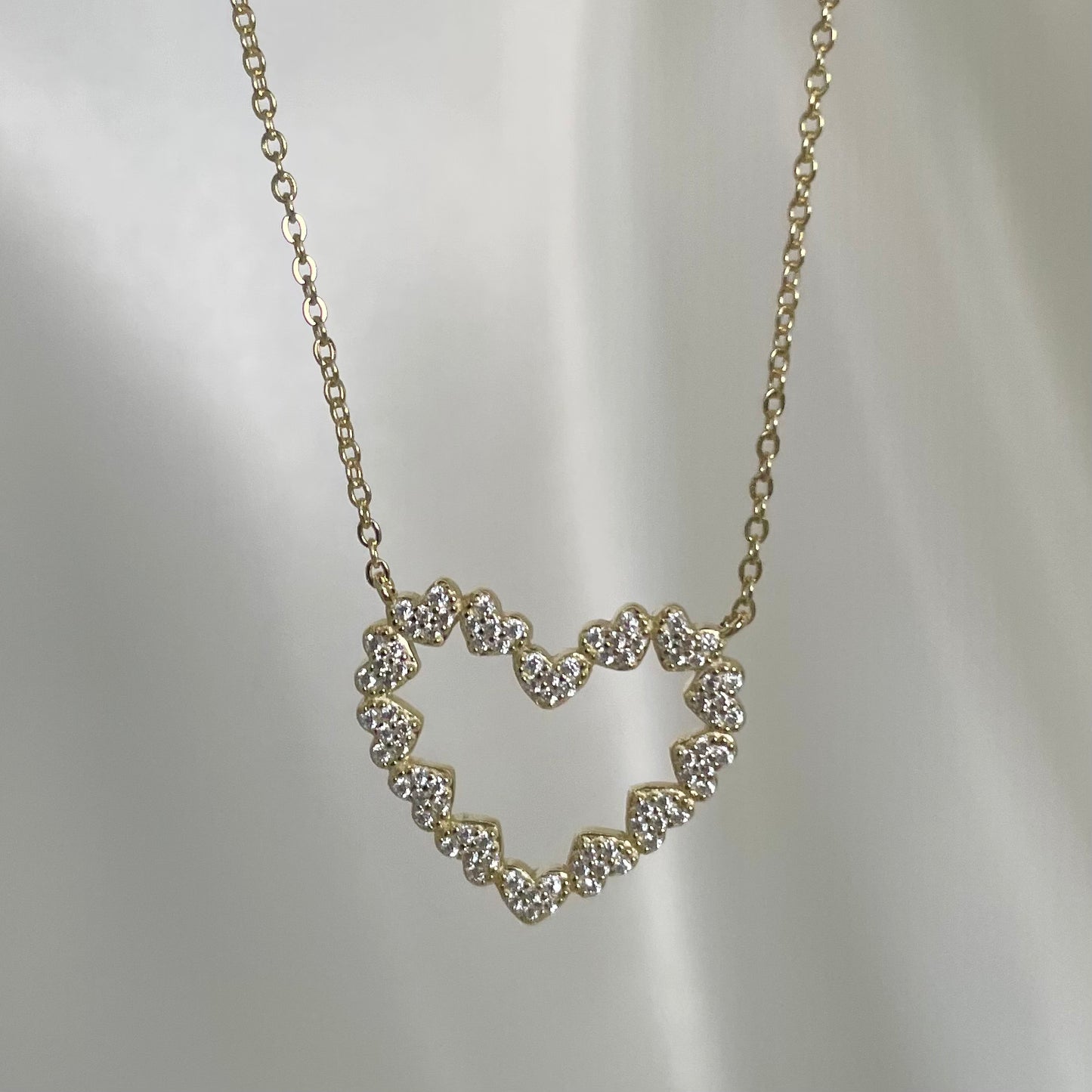 "ENLESS LOVE" SILVER/GOLD NECKLACE