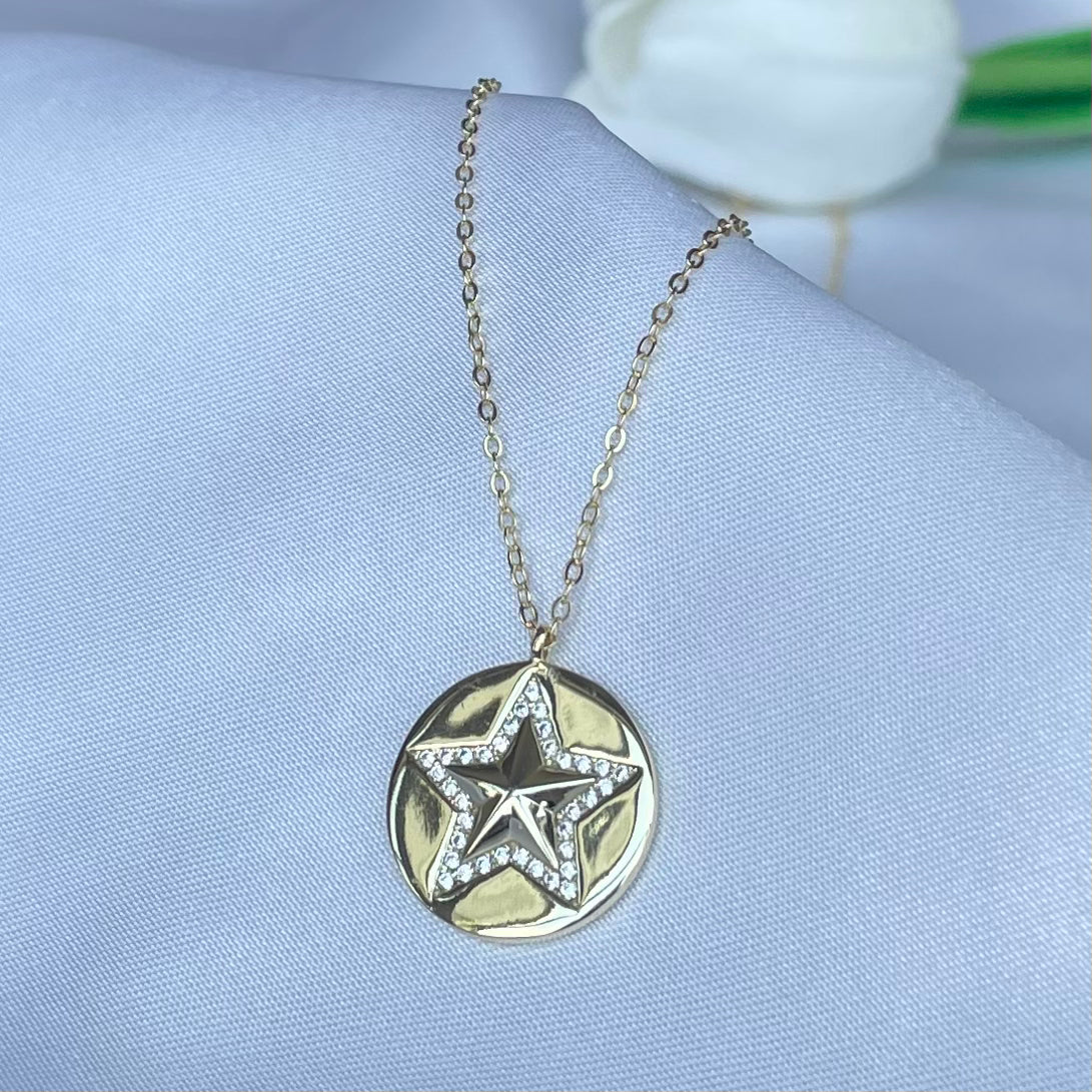 "SHINING START" SILVER/GOLD NECKLACE