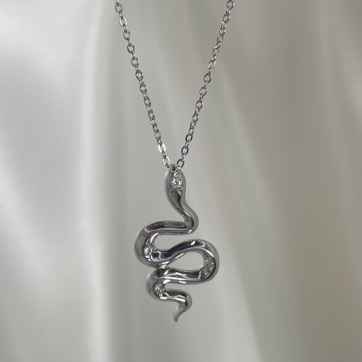 "SNAKE” SILVER/GOLD NECKLACE