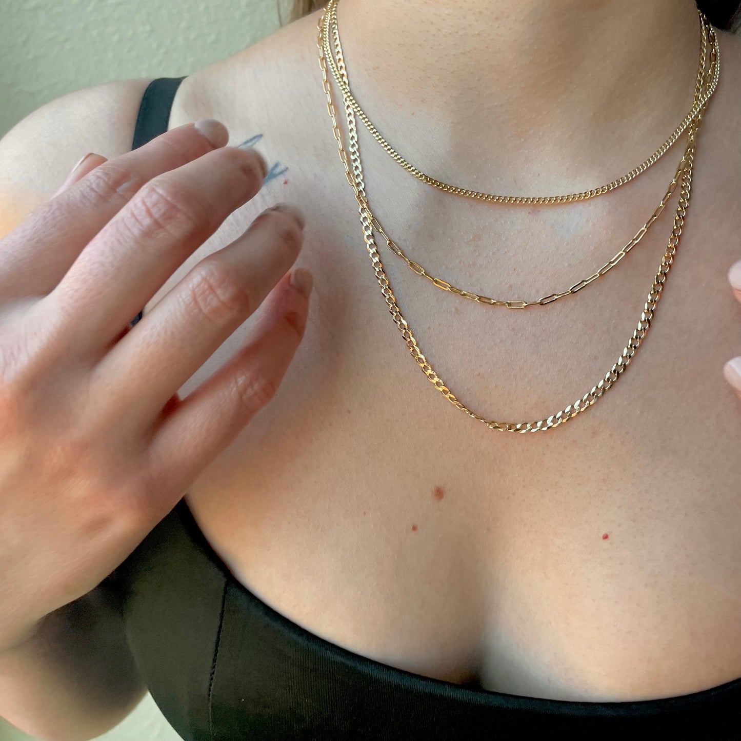 "ESSENTIAL"  SILVER/GOLD NECKLACE